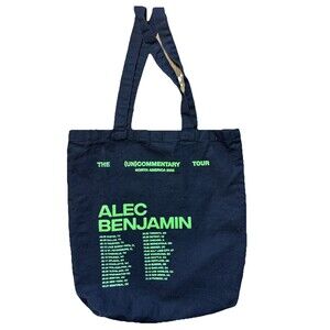 Alec Benjamin The (Un) Commentary 2022 North America Tour Tote Bag – Black – Con